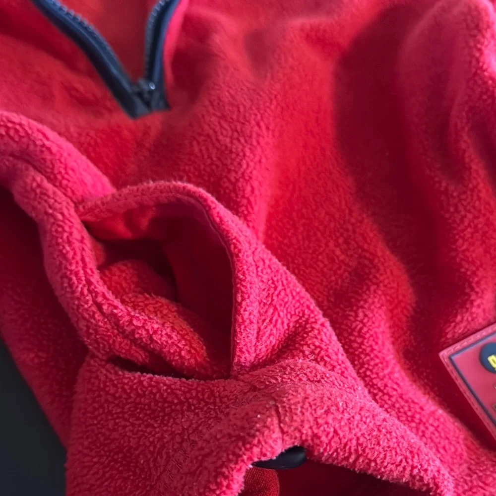 Gymboree Boys Red & Black quarter zip full over fleece sweatshirt size 4yrs